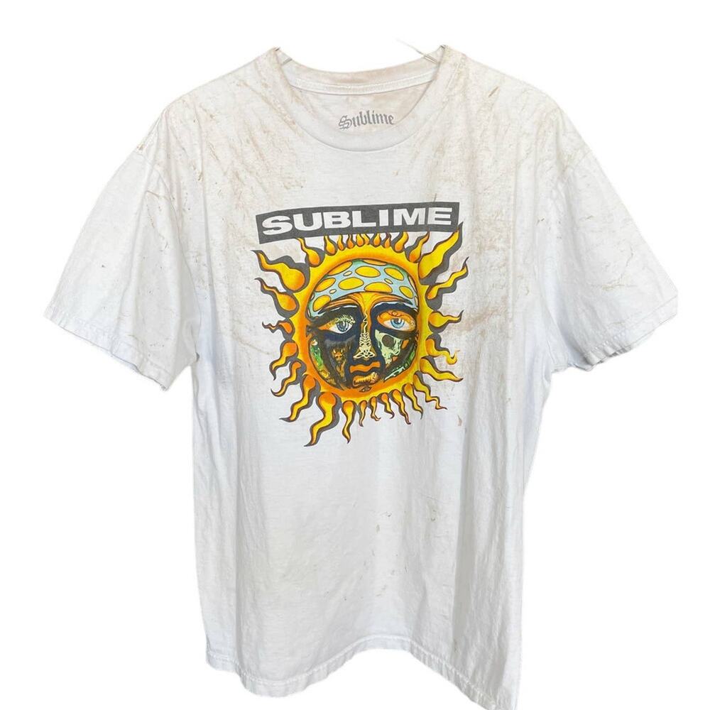 Sublime Graphic T Shirt Tie Dye Band Tee Grunge Streetwear XL - Picture 4 of 4